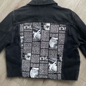 Cropped denim jacket